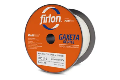 Gaxeta de PTFE Puro Lubrificada