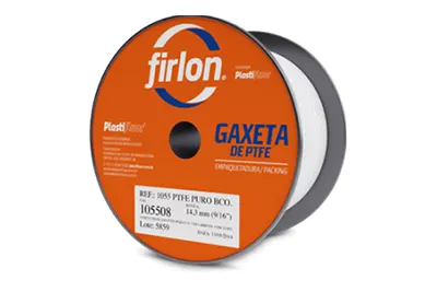 Gaxeta de PTFE Puro Seca